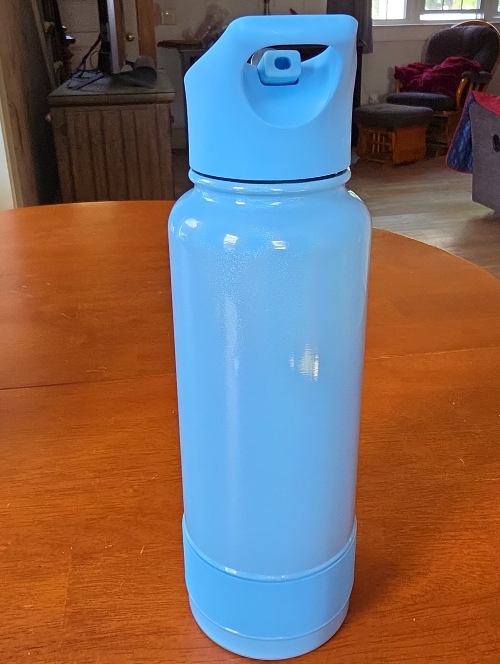 Coldest Premium 40 oz Water Bottle - Neptune Blue Glitter - Picture 3 of 7